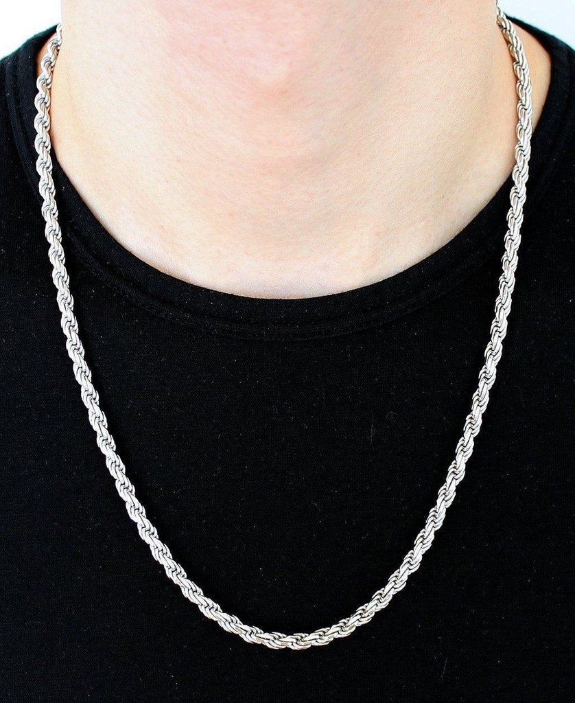 Men's Chain Necklace, Silver