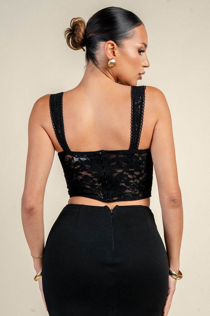 Lace Corset Bustier Top 45667