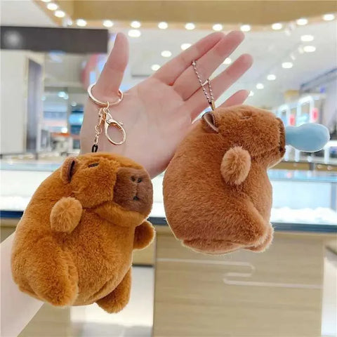 Capybara Plush Keychain
