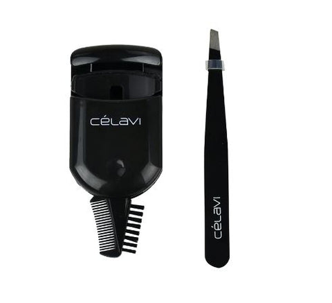 Celavi Eyelash Curler & Tweezer Duo
