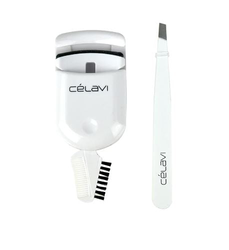 Celavi Eyelash Curler & Tweezer Duo