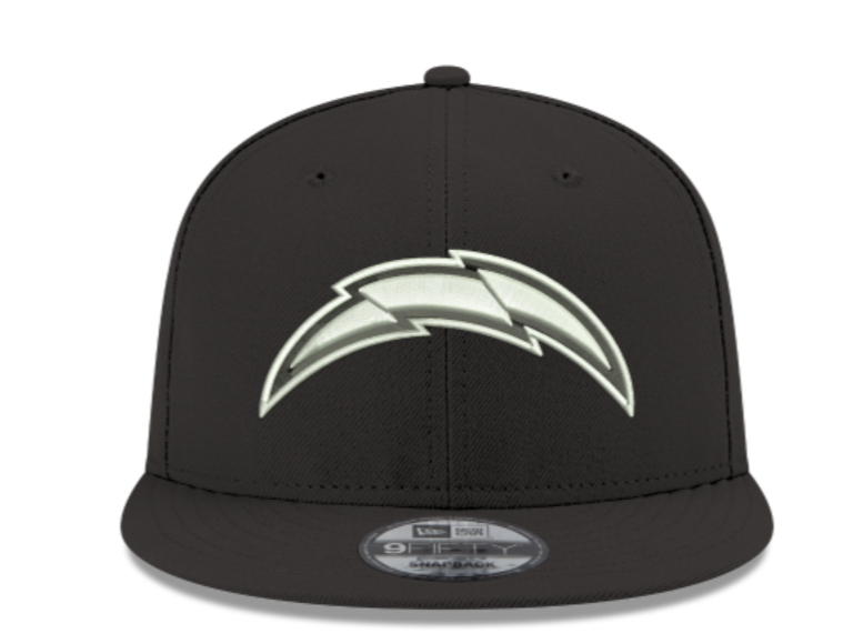 LA Chargers Black White Snapback