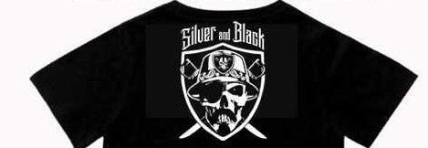 Raiders Black & Silver Chicano Skull Tee
