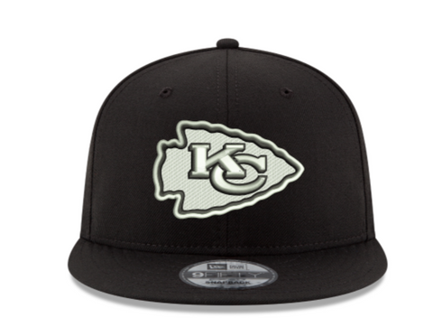 KC Chiefs Black White Snapback