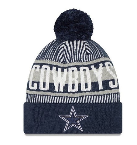 Cowboys Striped Cuffed Knit Beanie