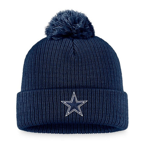 Dallas Cowboys Women's Navy Knit Pom Beanie