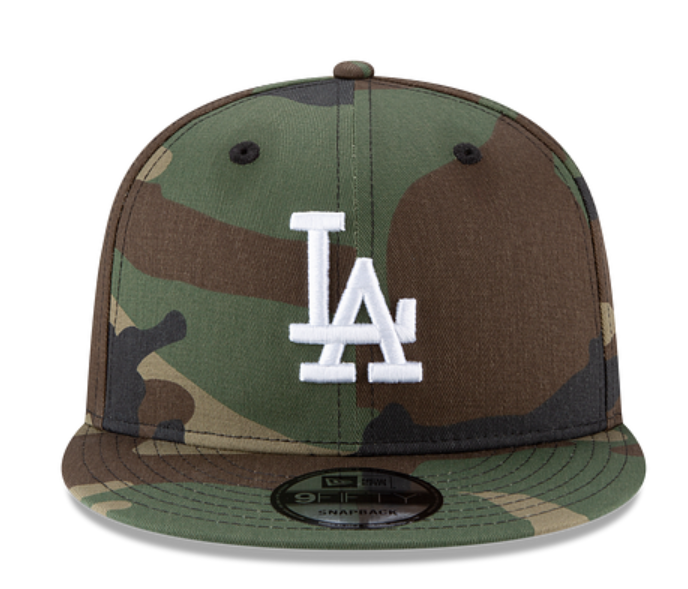 LA Dodgers Woodland Camo Snapback