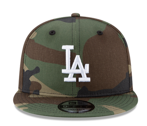 LA Dodgers Woodland Camo Snapback