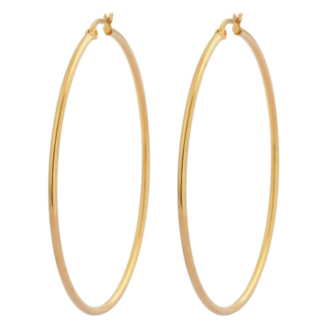 Earring Hoops 2.25" Stainless Steel