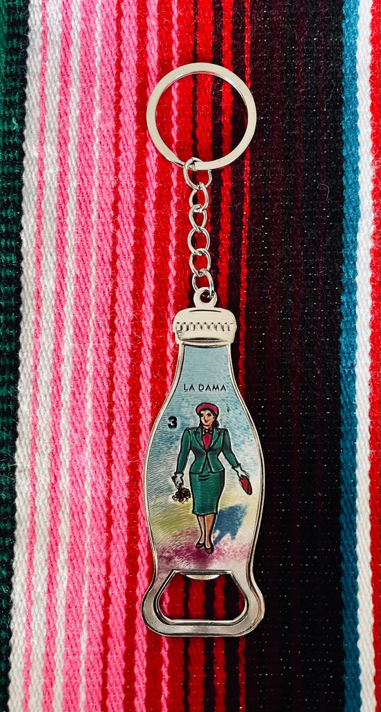Loteria Keychain Bottle Opener