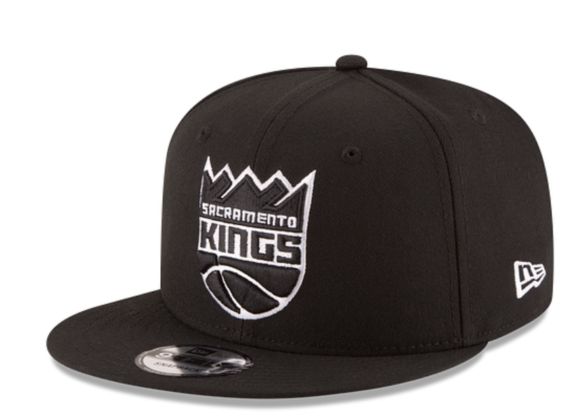 Sacramento Kings Black White Snapback