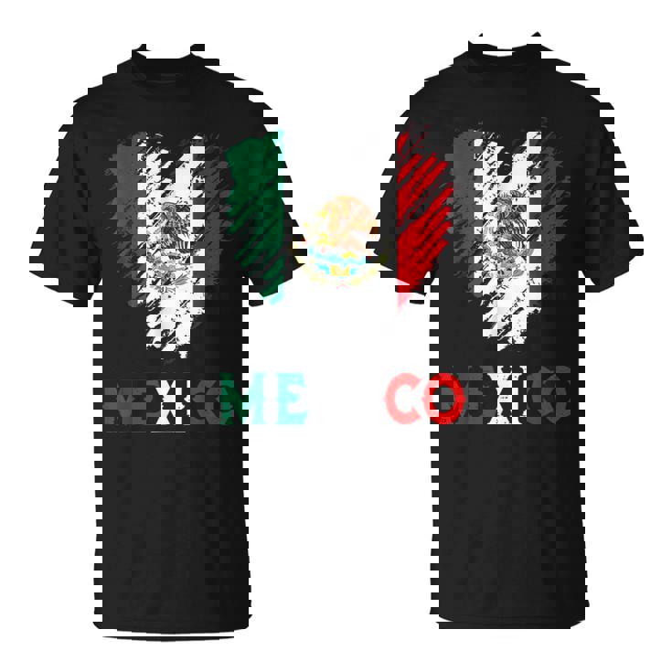 Mexico Flag Heart Tee