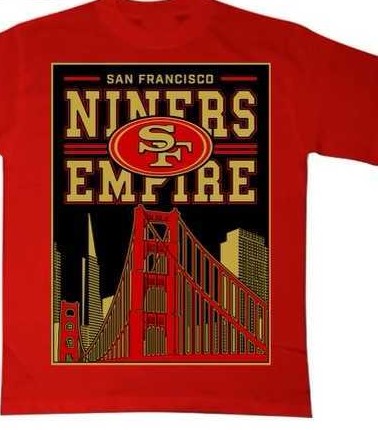 SF Niners Bay Bridge Tee