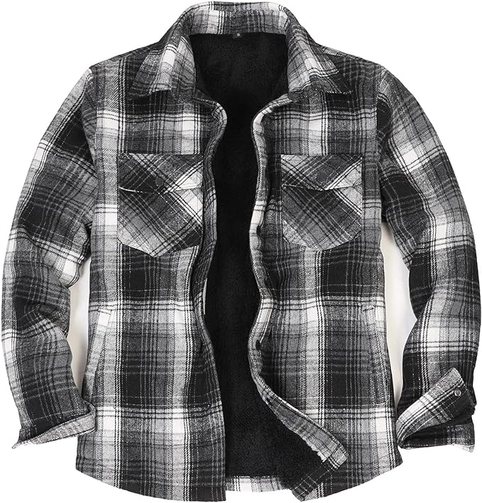 Sherpa Lined Flannel Jacket B&M