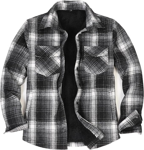 Sherpa Lined Flannel Jacket B&M