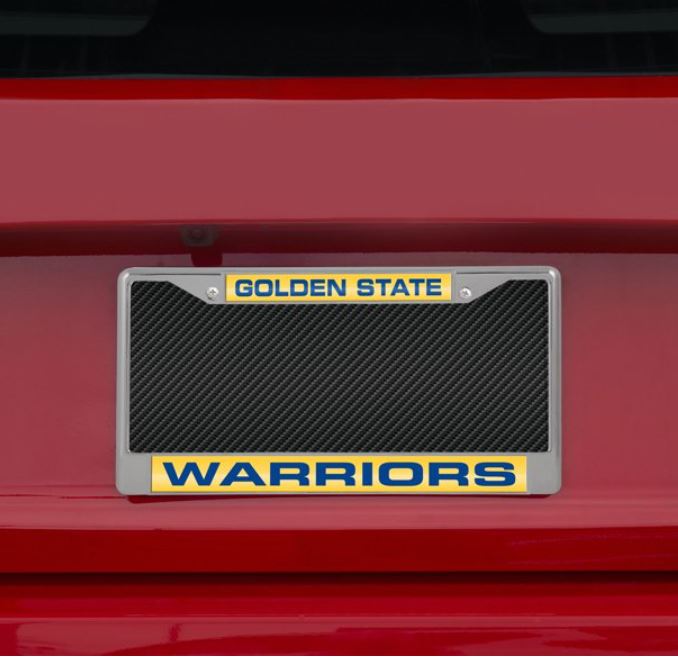 GS Warriors Metal License PLate Frame