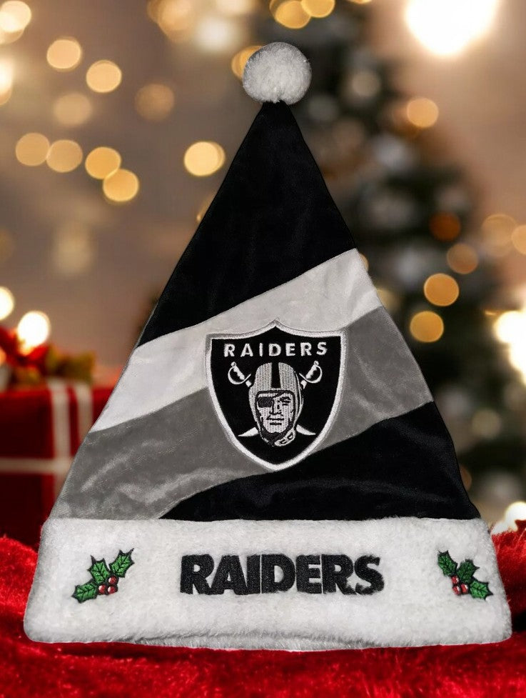 LV Raiders Santa Hat