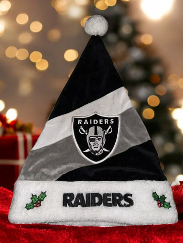 LV Raiders Santa Hat