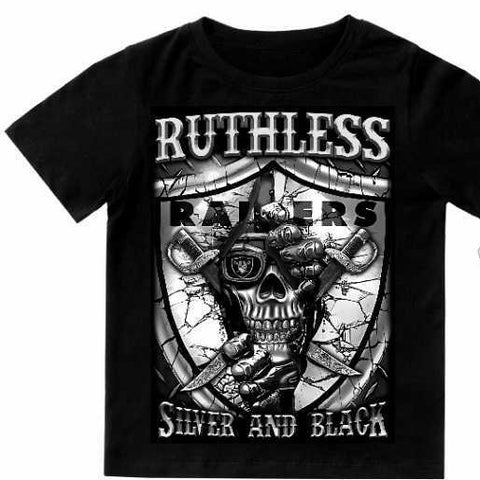 Ruthless Silver & Black Tee