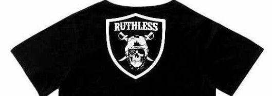 Ruthless Silver & Black Tee