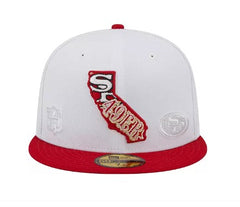 SF 49ers Leather Standard Fitted Cap - Craze Fashion