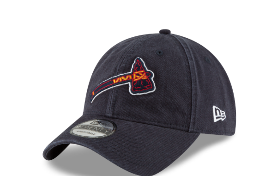 Atlanta Braves Tomahawk Navy Strapback