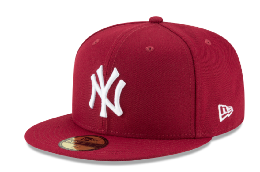 NY Yankees Cardinal Fitted Cap