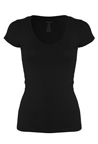 Women's Short Sleeve V Neck
