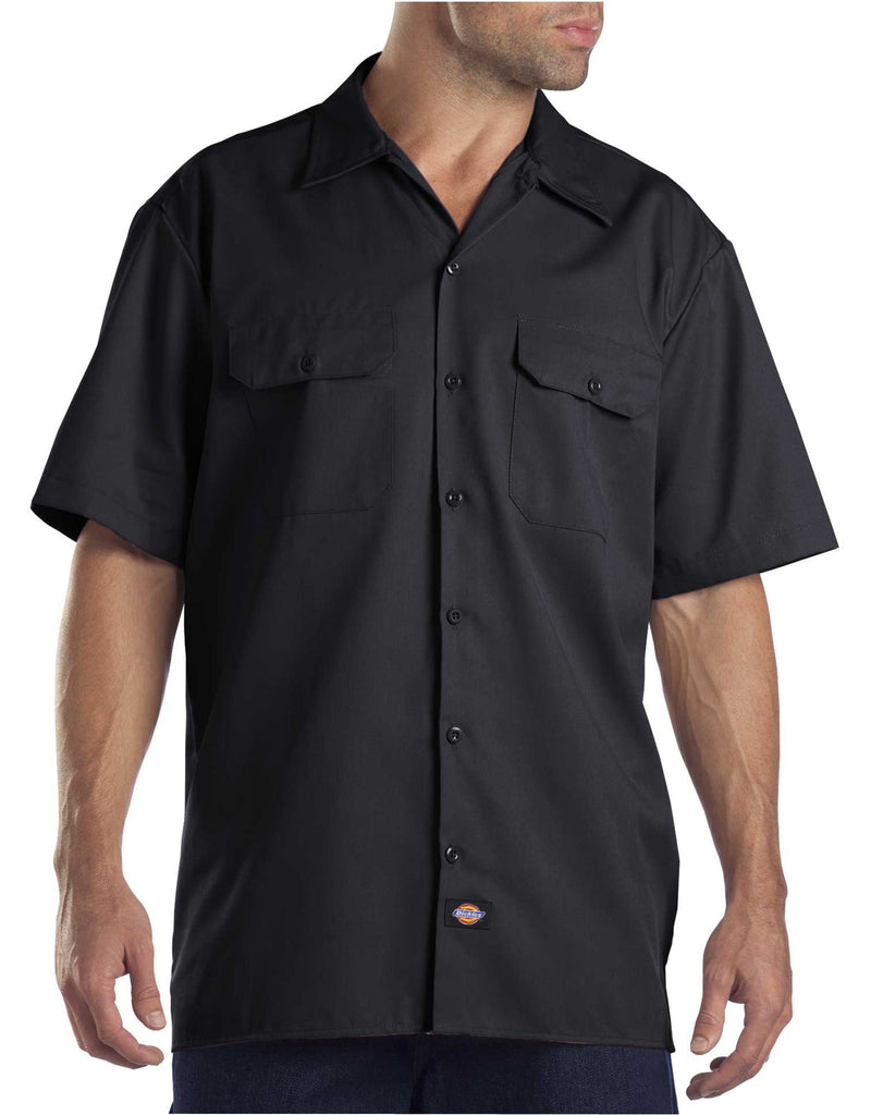 Dickies Short Sleeve Work Shirt Black - Craze Fashion