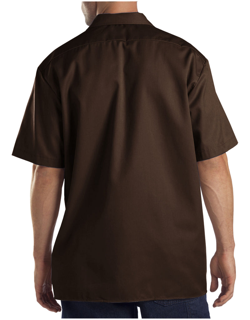 Dickies Short Sleeve Work Shirt Dark Brown