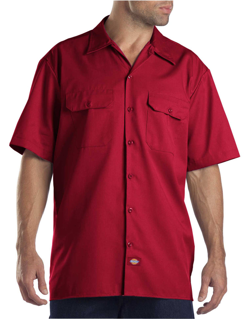 Dickies Short Sleeve Work Shirt Red