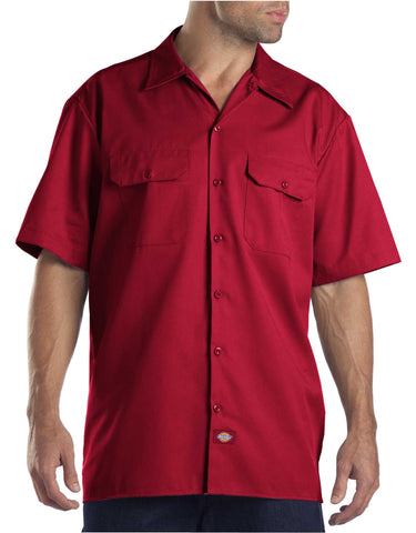 Dickies Short Sleeve Work Shirt Red