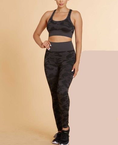 Seamless Camo Top & Legging Set 71796