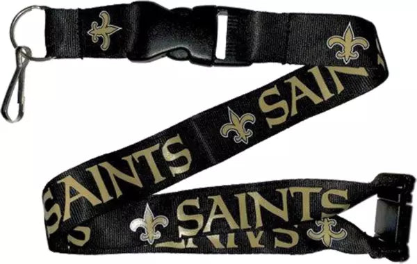 New Orleans Saints Long Lanyard Key Ring
