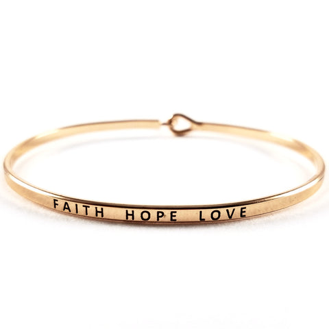 Faith Hope Love Bracelet