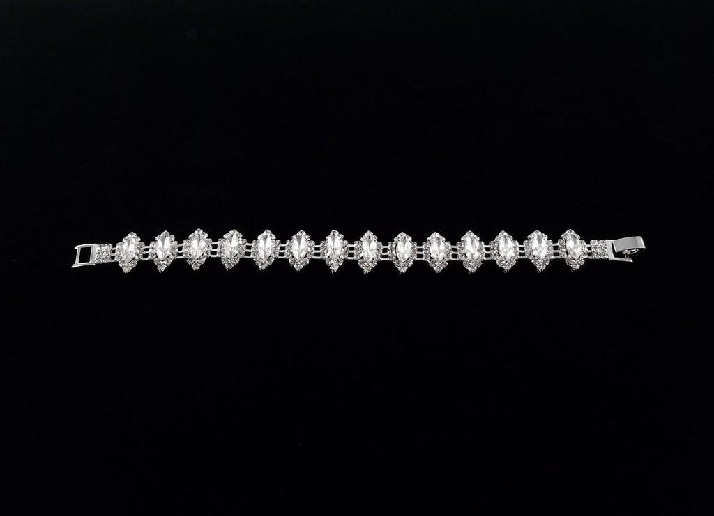 Rhinestone Clip On Bracelet