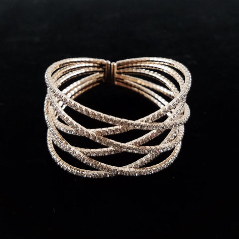 Rhinestone Braided Bracelet