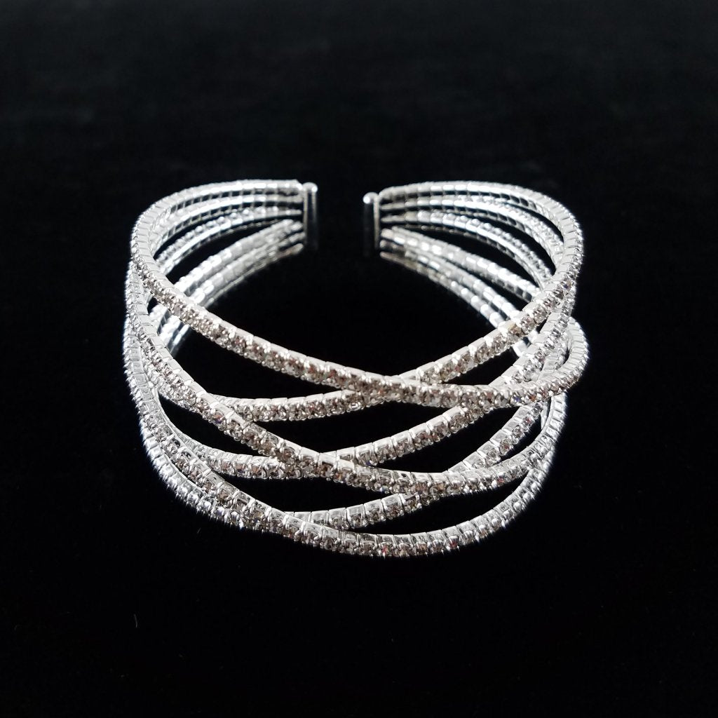 Rhinestone Braided Bracelet