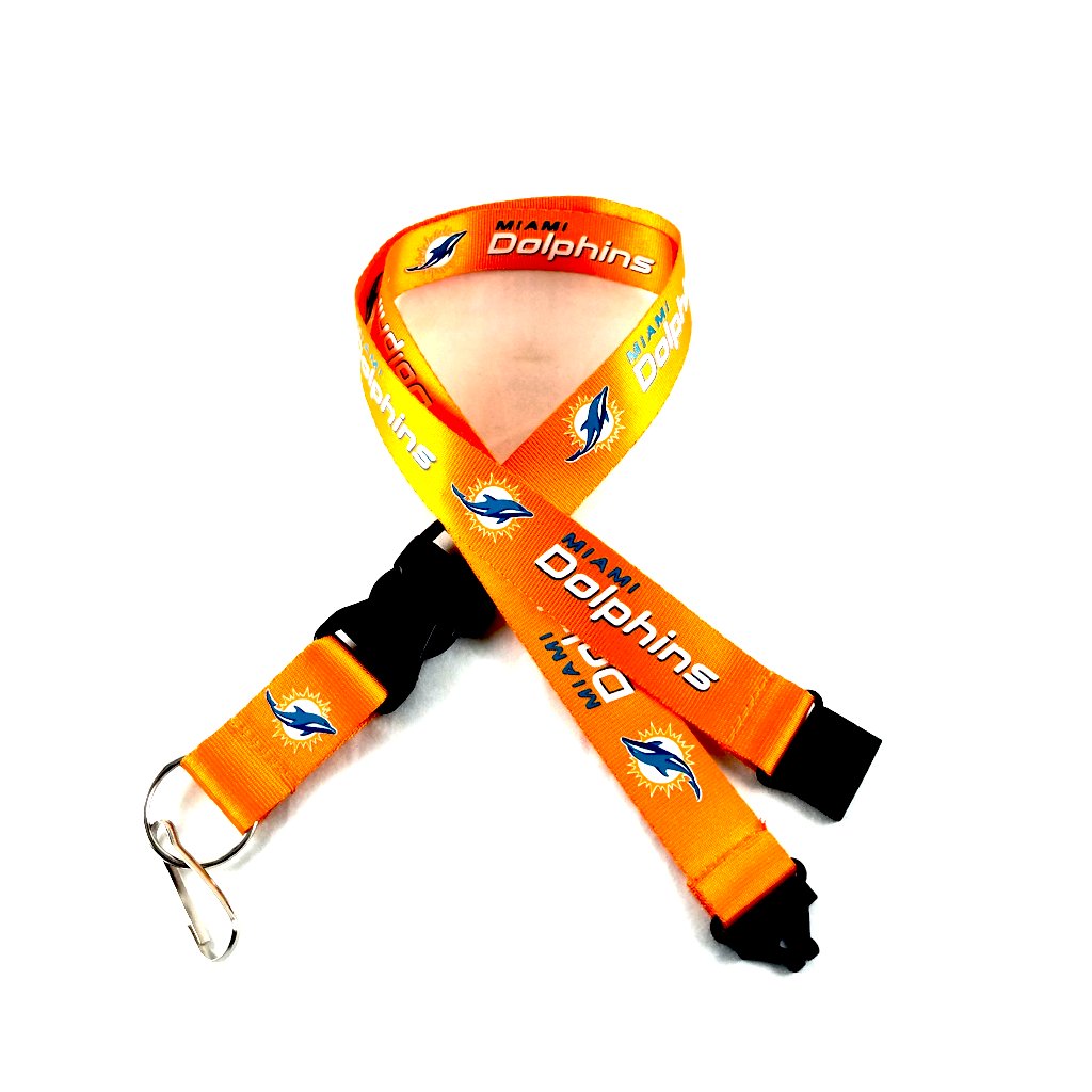 Miami Dolphins Long Lanyard Key Ring