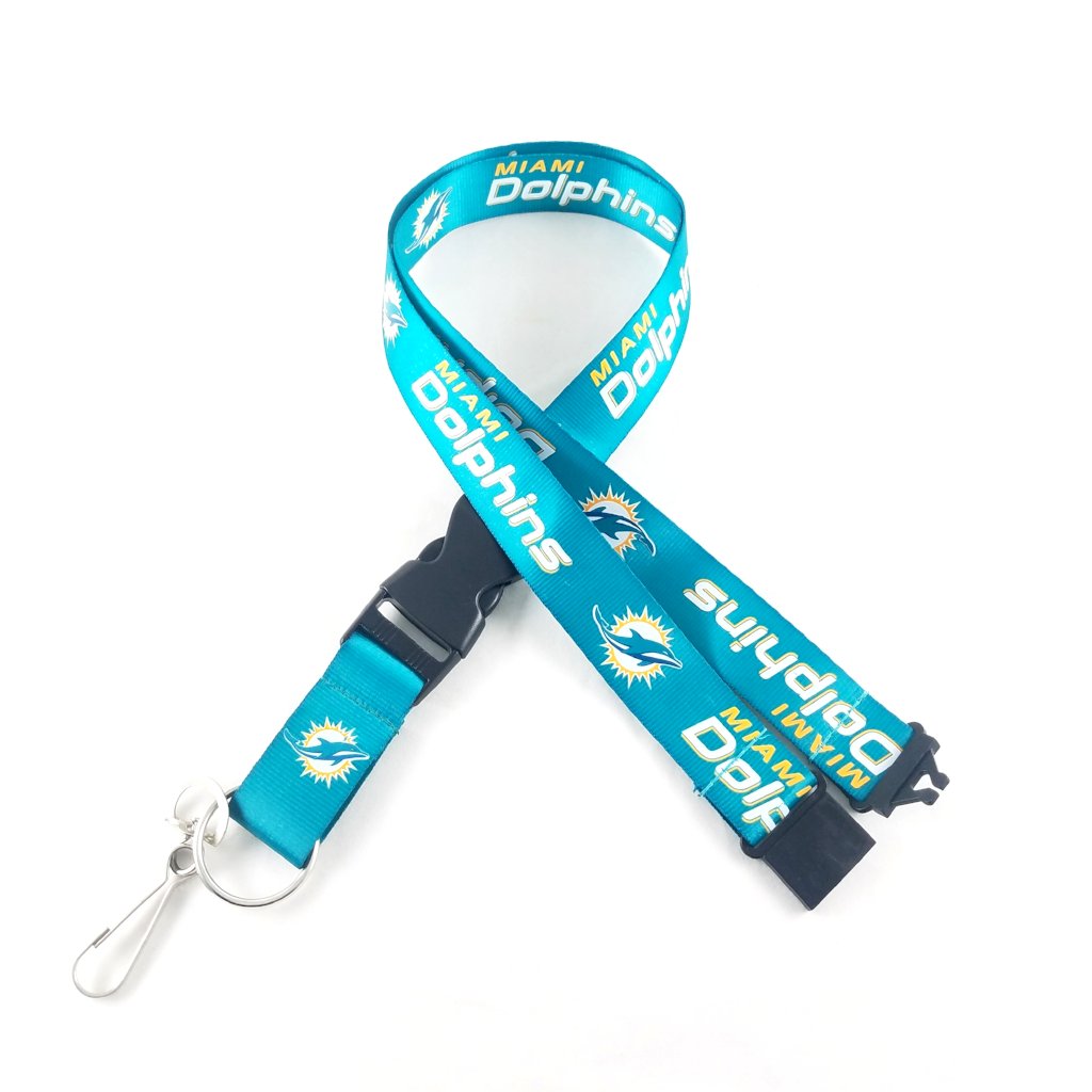 Miami Dolphins Long Lanyard Key Ring