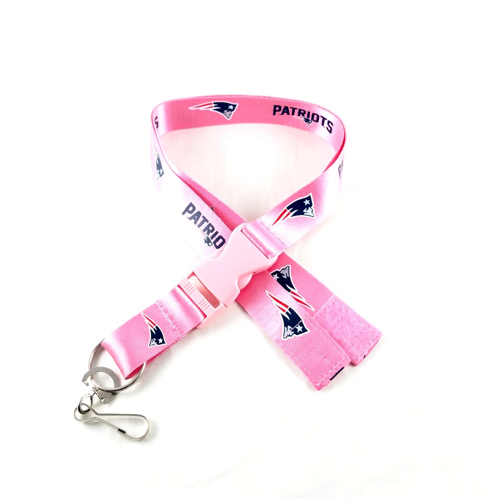 NE Patriots Long Lanyard Key Ring