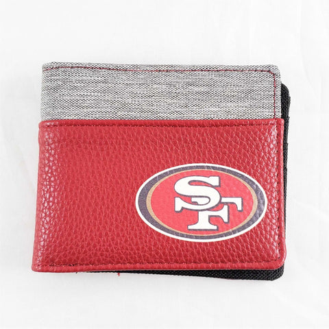 SF 49ers Pebble Bi-Fold Wallet