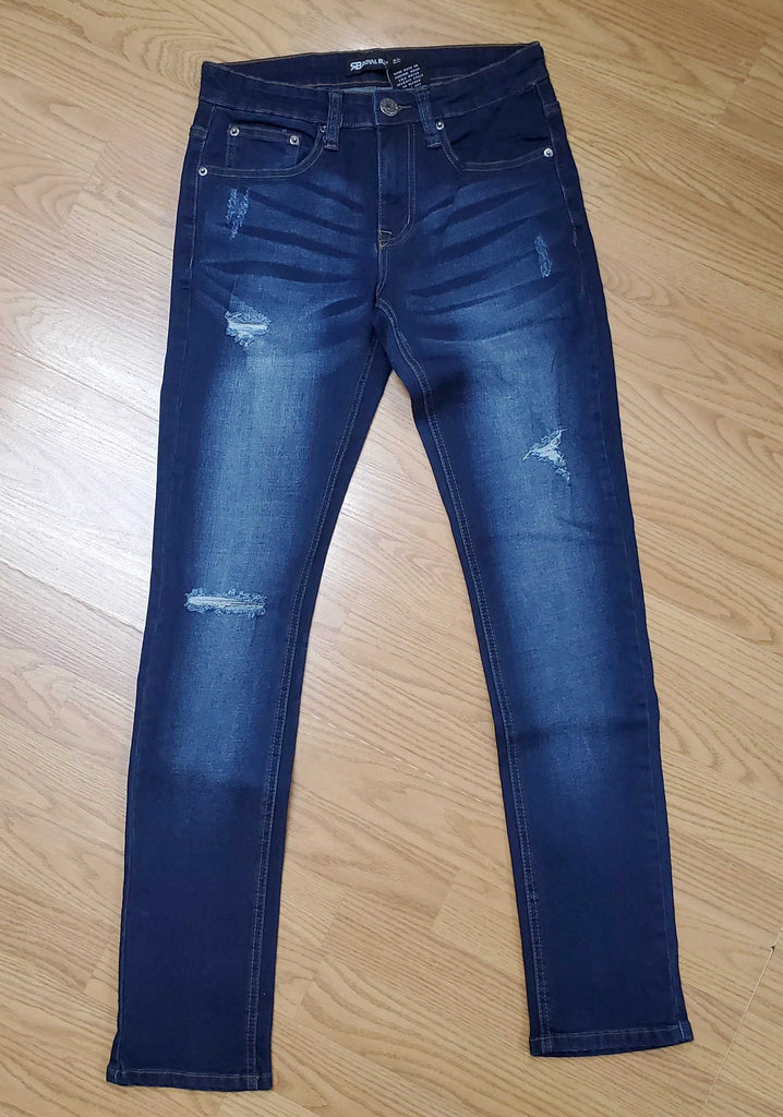 Royal Blue Carter Distressed Denim Jeans