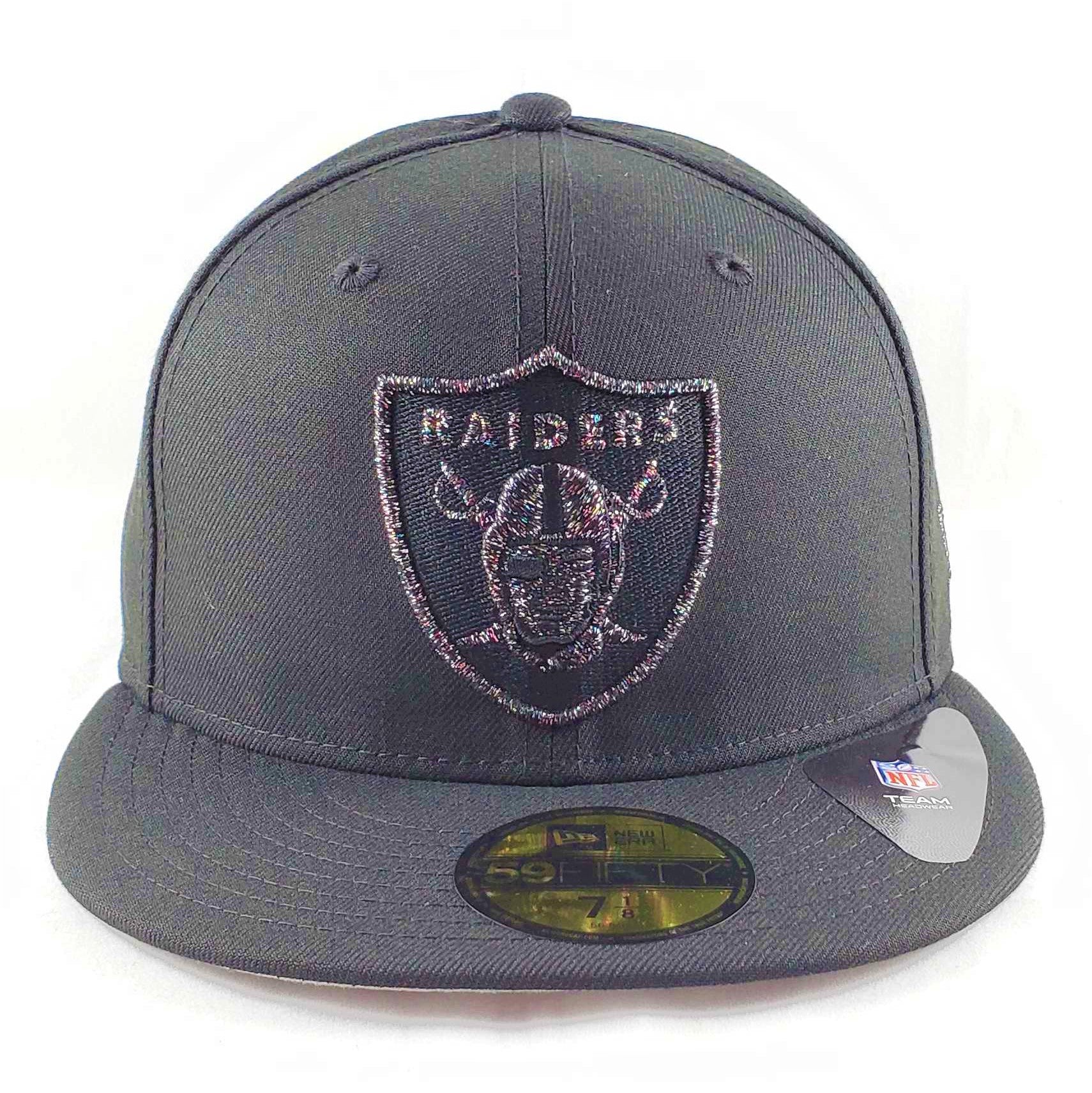 Las Vegas Raiders New Era Bandana 59FIFTY Fitted Hat - Black