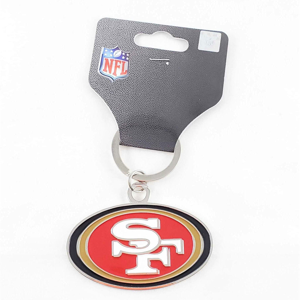 SF 49ers Large Team Emblem Keychain