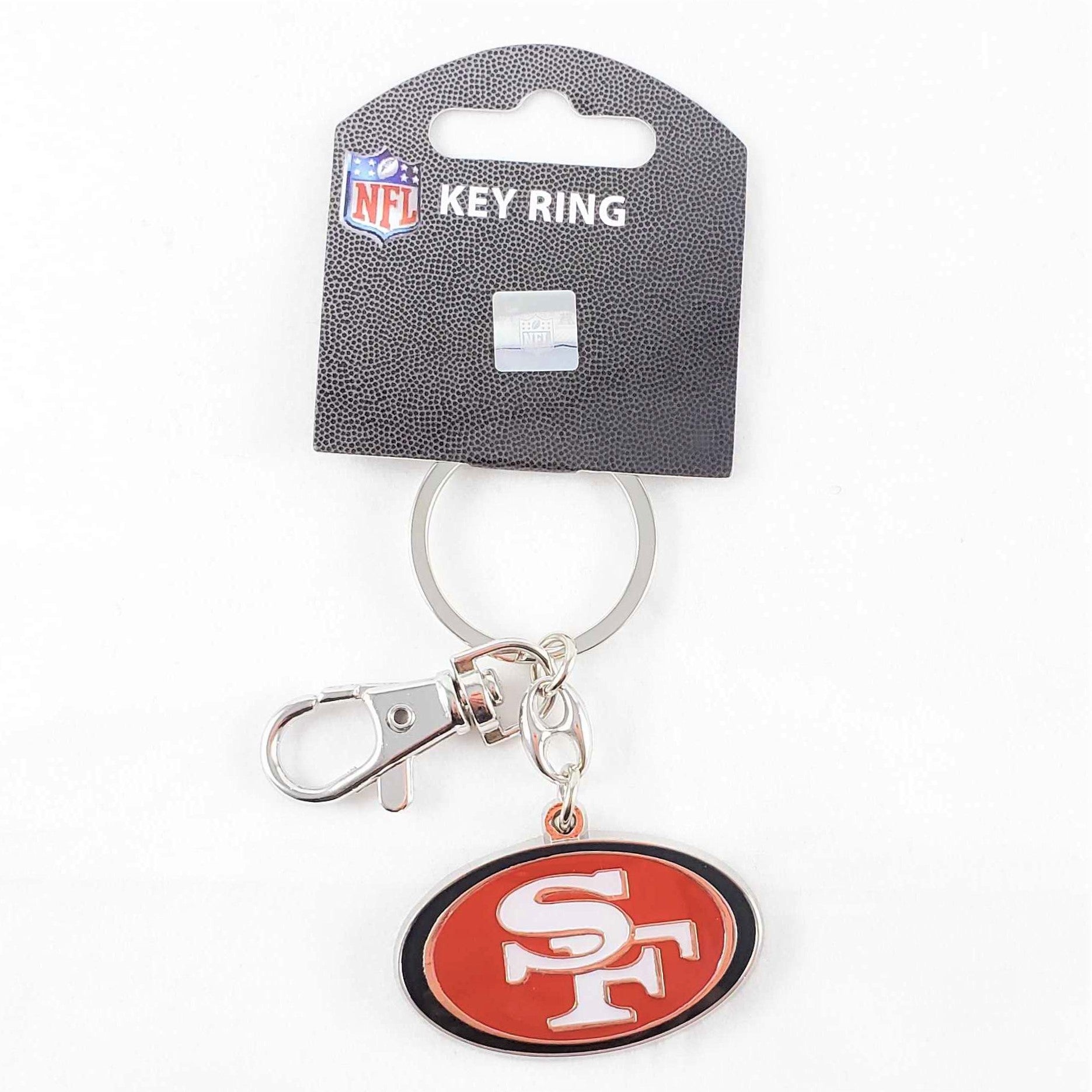 49ERS REVERSIBLE HOME/AWAY JERSEY KEYCHAIN