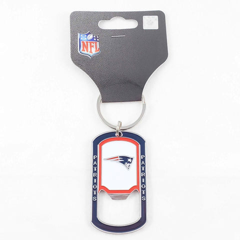 NE Patriots Bottle Opener Keychain