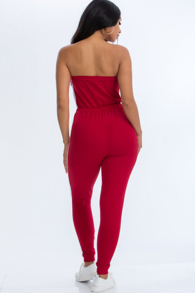 Strapless Jumper with side Stripe 2539