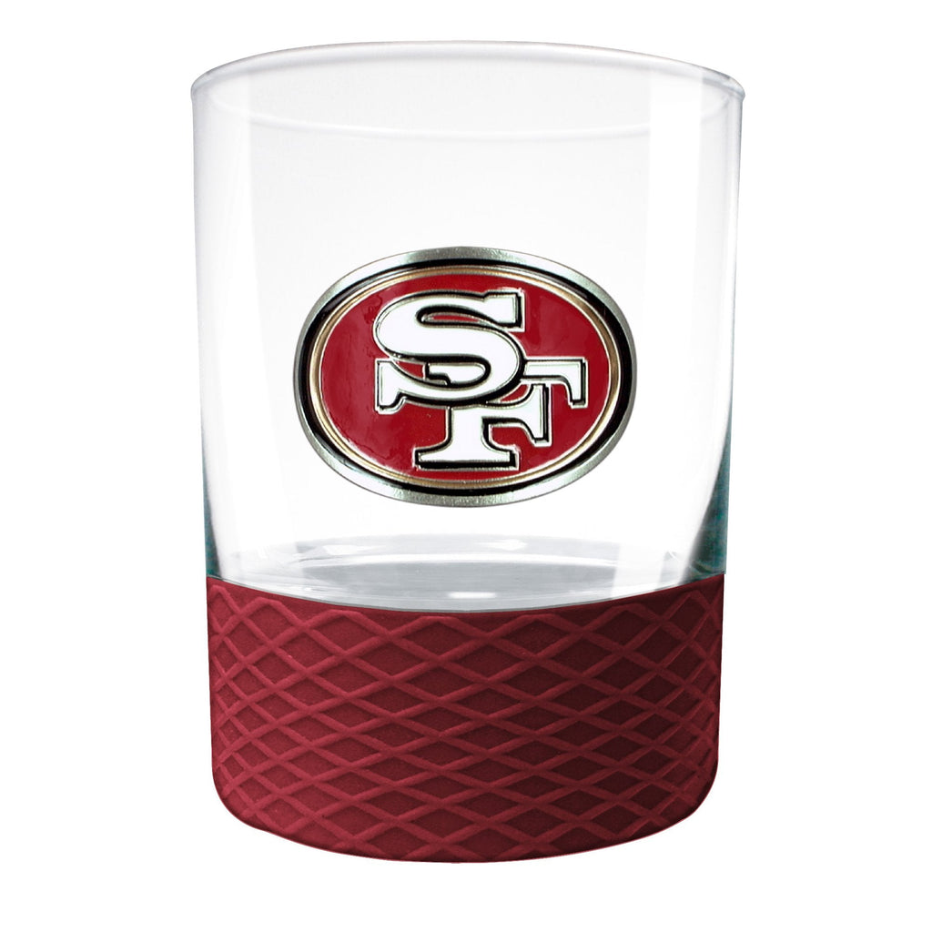 SF 49ers Whiskey Glass 2Tone
