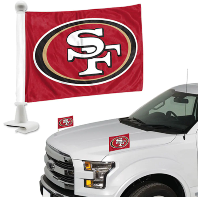 SF 49ers Mini Car Flags